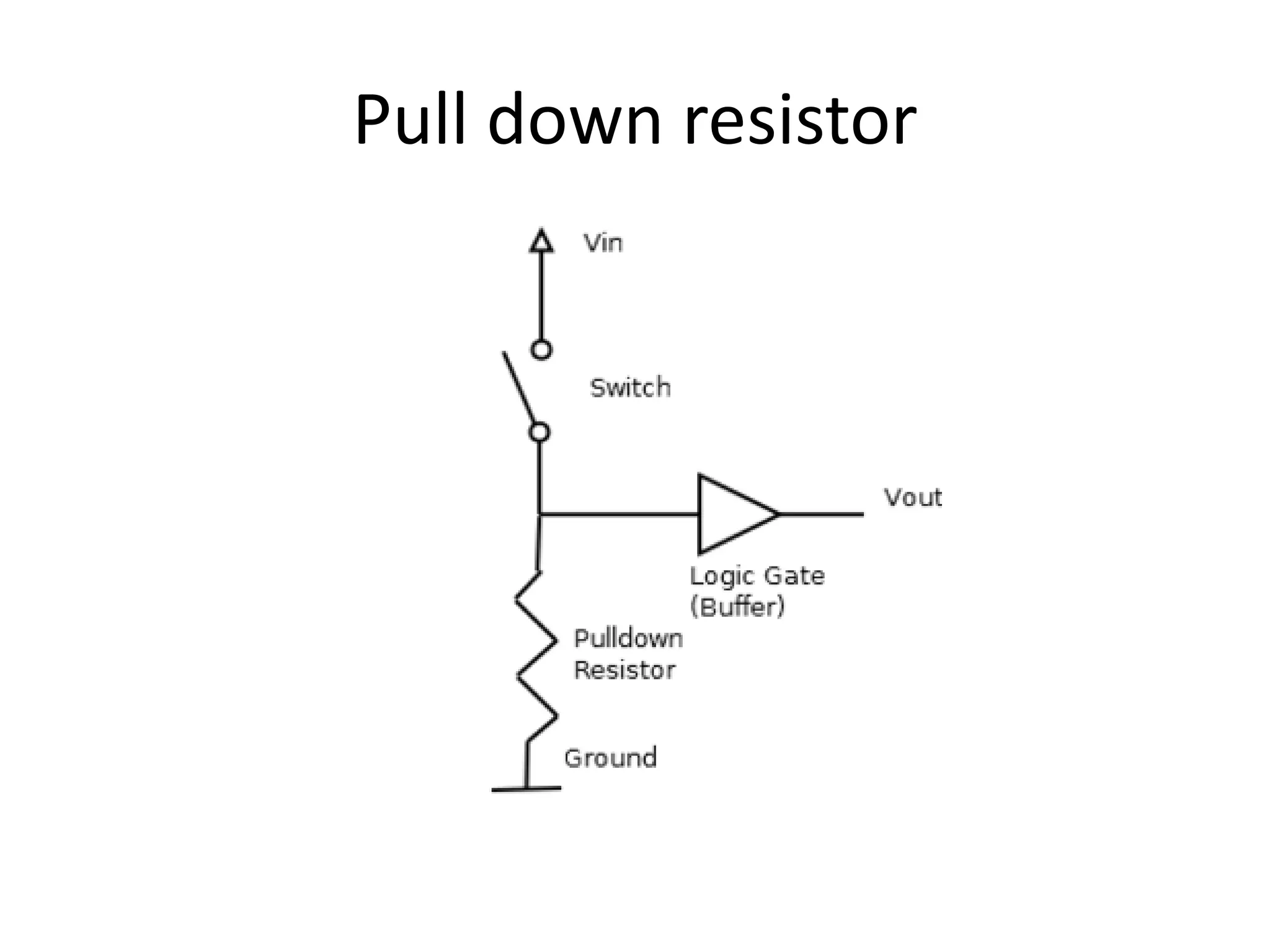 Pull down resistor 