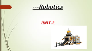 ---Robotics
UNIT-2
 