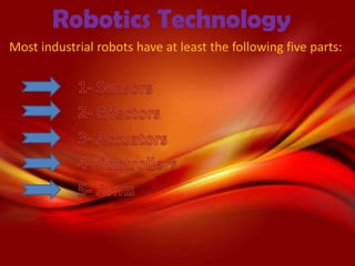 Presentation on robotics | PPTX