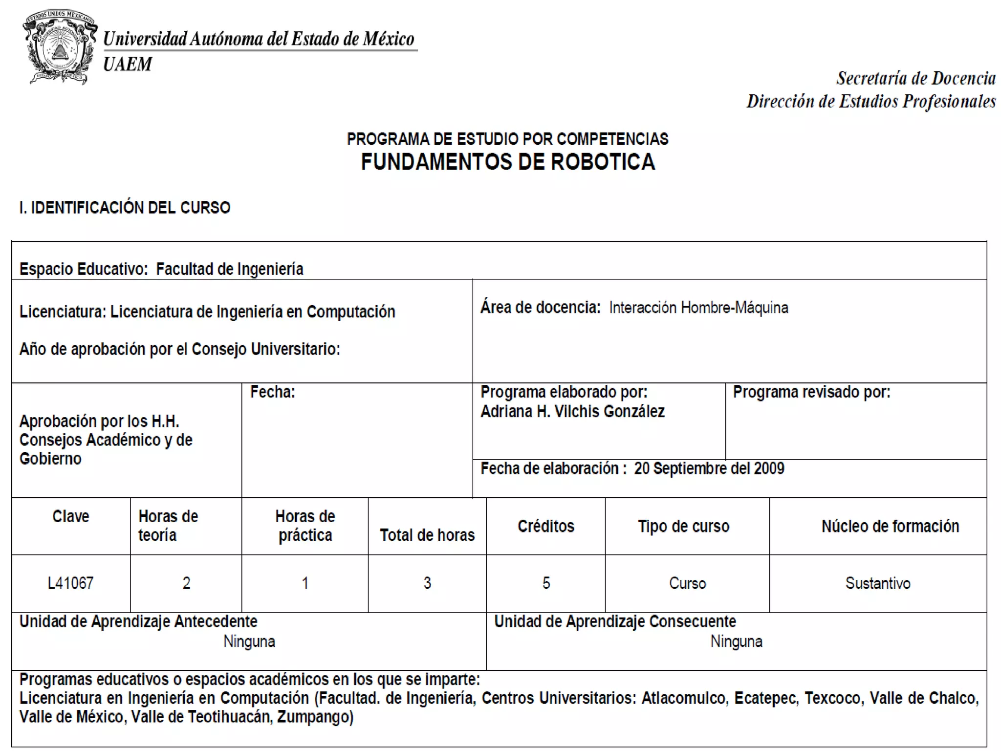 Fundamentals of Robotics 2
 