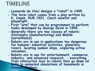 Robotics and Technology