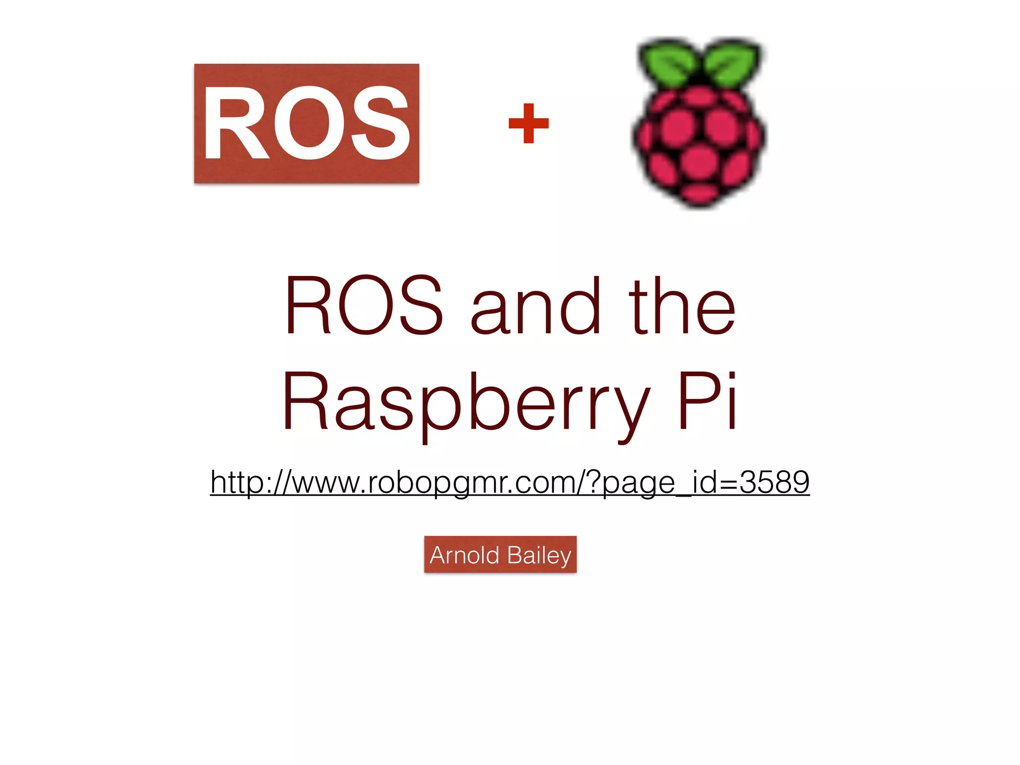 Raspberry Pi + ROS | PDF