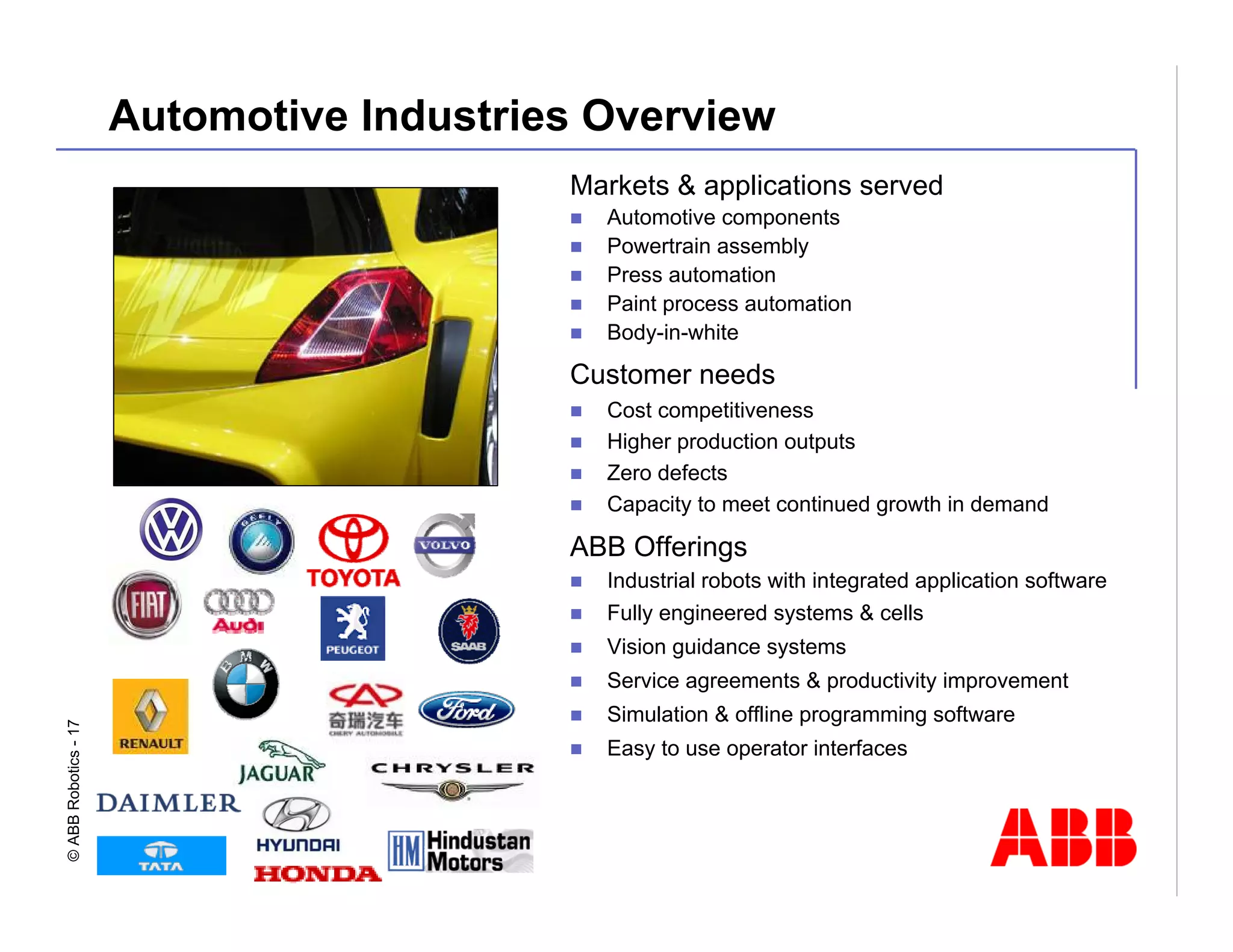 Robotics Division Overview Presentation