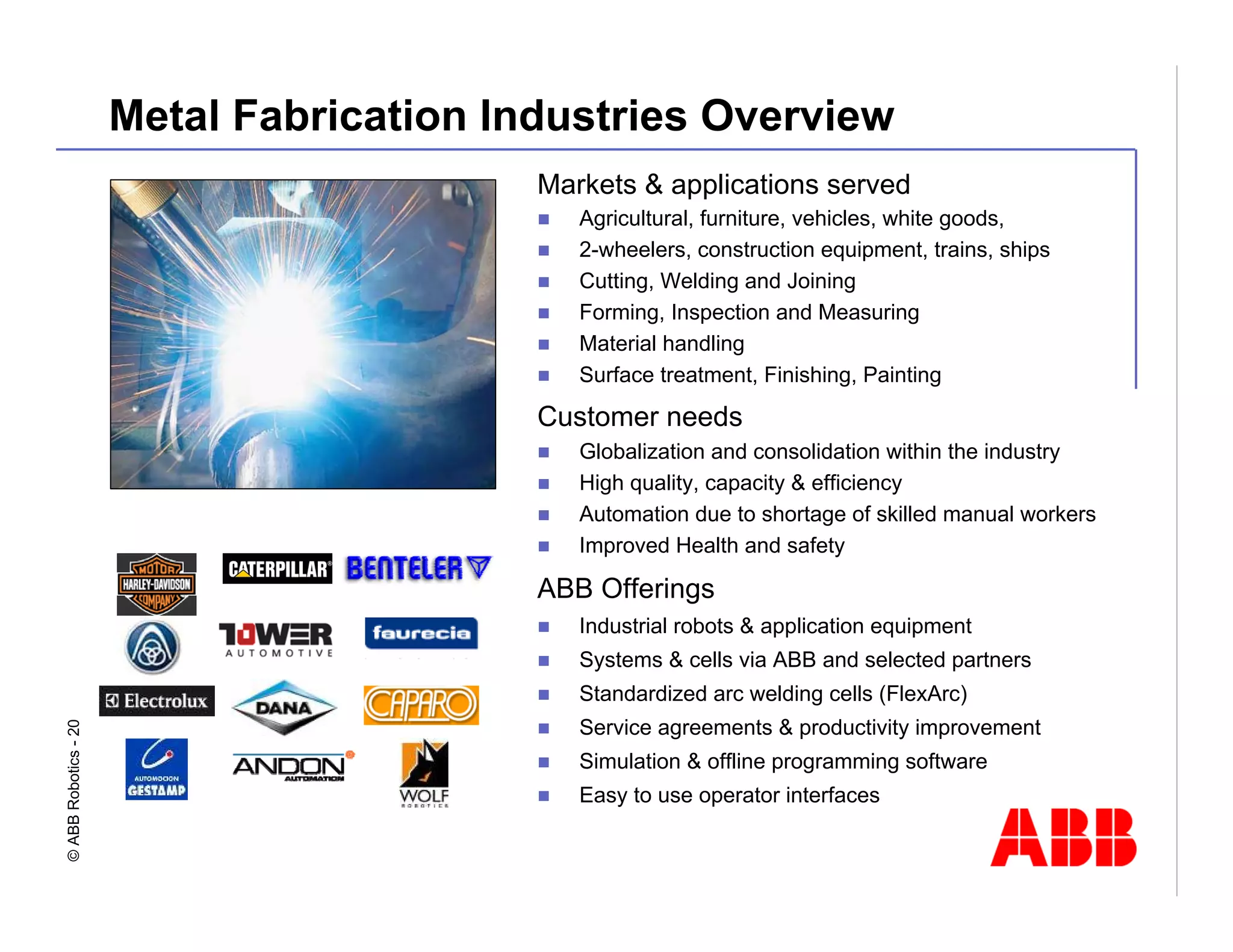 Robotics Division Overview Presentation