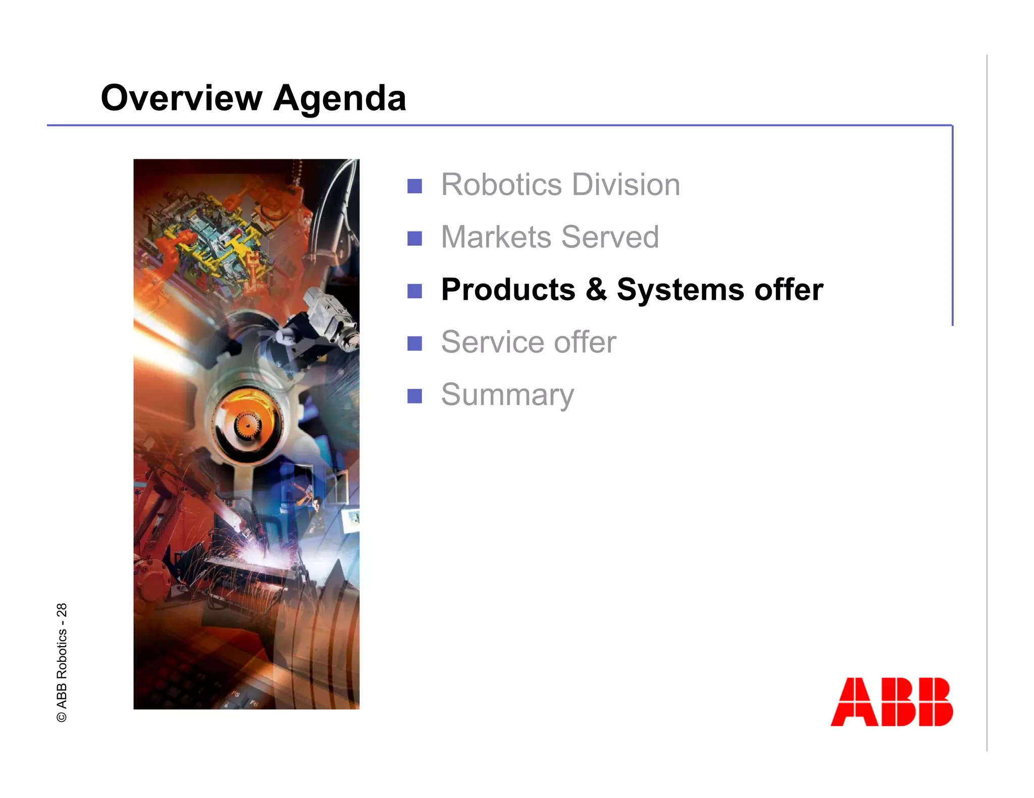 Robotics Division Overview Presentation