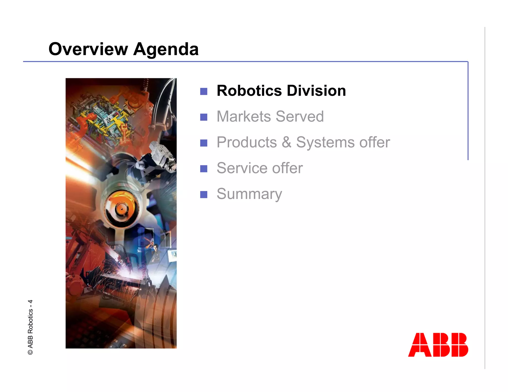 Robotics Division Overview Presentation