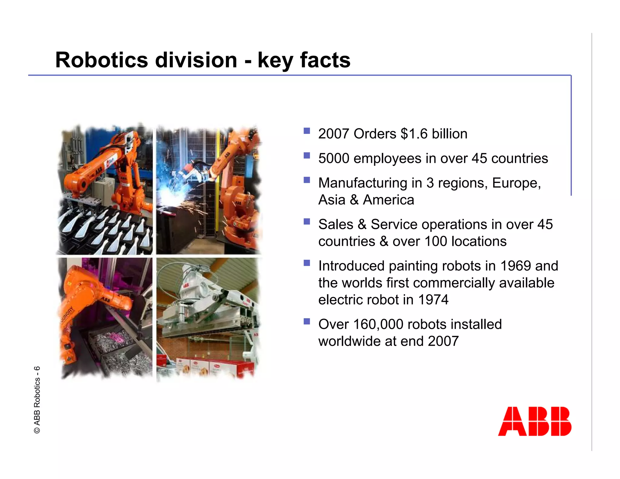 Robotics Division Overview Presentation