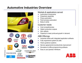 Robotics Division Overview Presentation