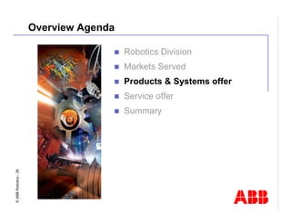 Robotics Division Overview Presentation