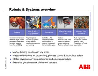 Robotics Division Overview Presentation