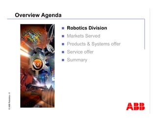 Robotics Division Overview Presentation