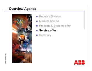Robotics Division Overview Presentation