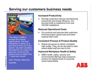 Robotics Division Overview Presentation