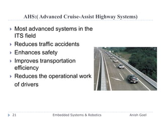 Robotics & Embedded Systems | PPTX