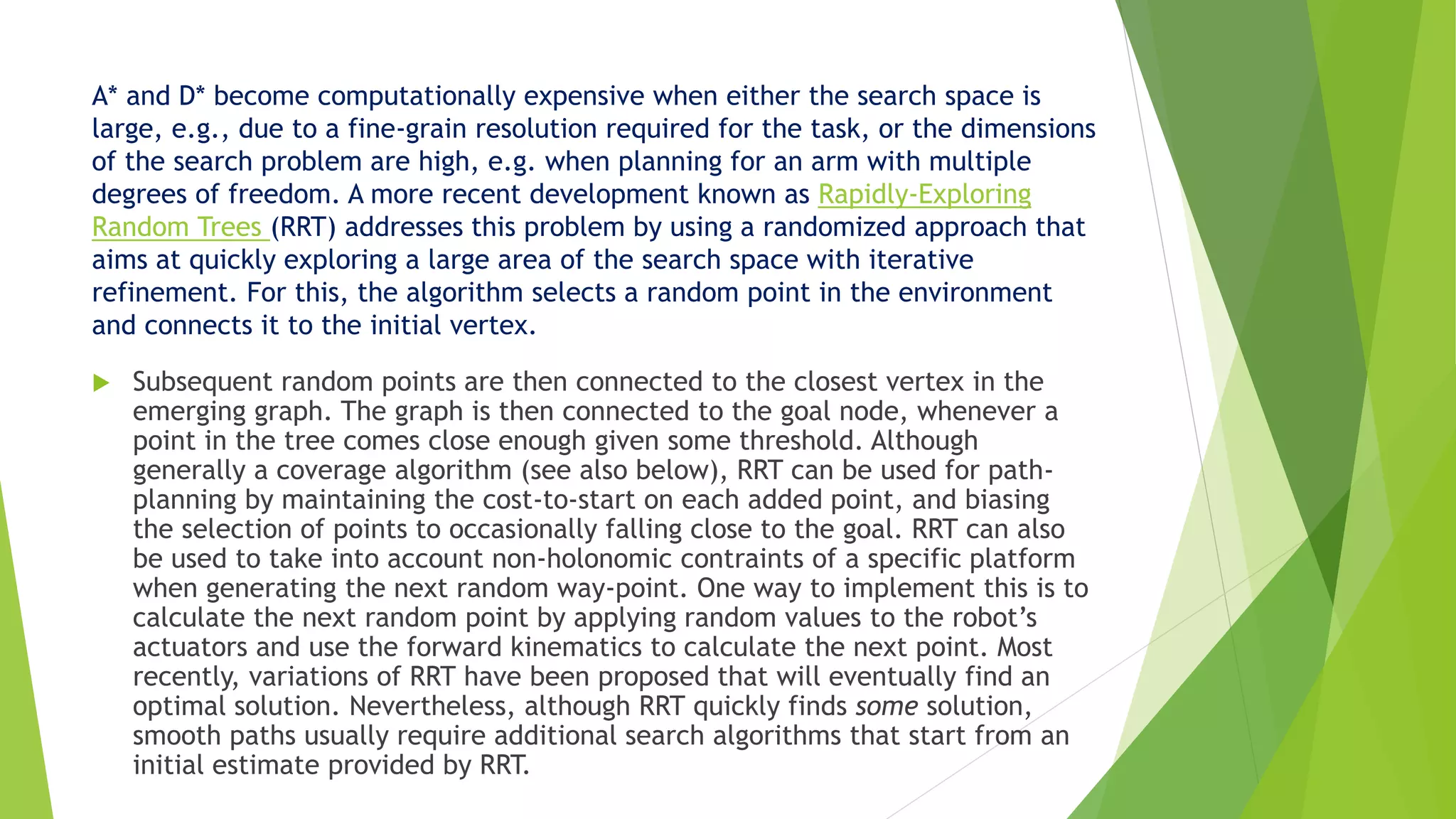 Robotics Path Planning Example Robotics for Path Planning | PDF
