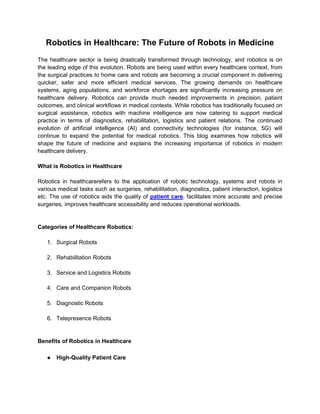 Robotics in Healthcare_ The Future of Robots in Medicine.pdf