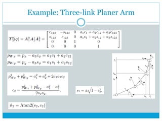 Example: Three-link Planer Arm
 