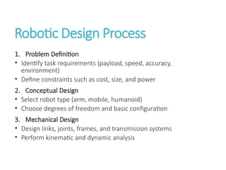 Comprehensive Introduction to Robotics and Machine Design in ...