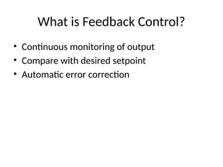 Feedback Control Systems and Sensor Integration in Robotics for ...