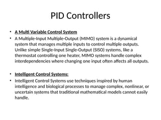 Comprehensive Introduction to Control Systems and PID Controllers in ...