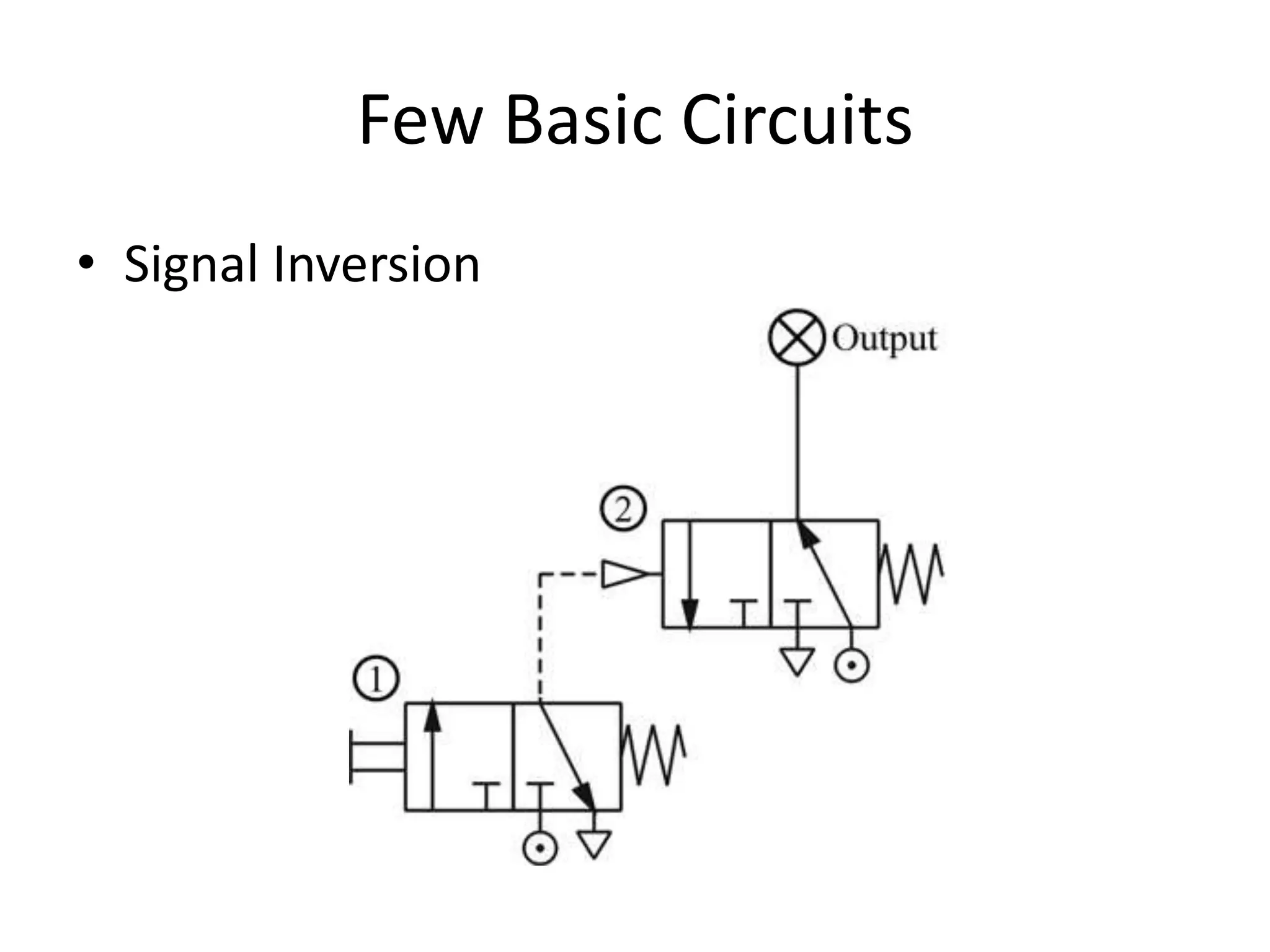 Few Basic Circuits
• Signal Inversion
 