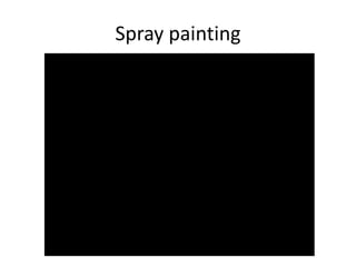 Spray painting
 