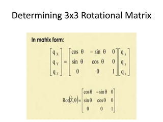 Determining 3x3 Rotational Matrix
 