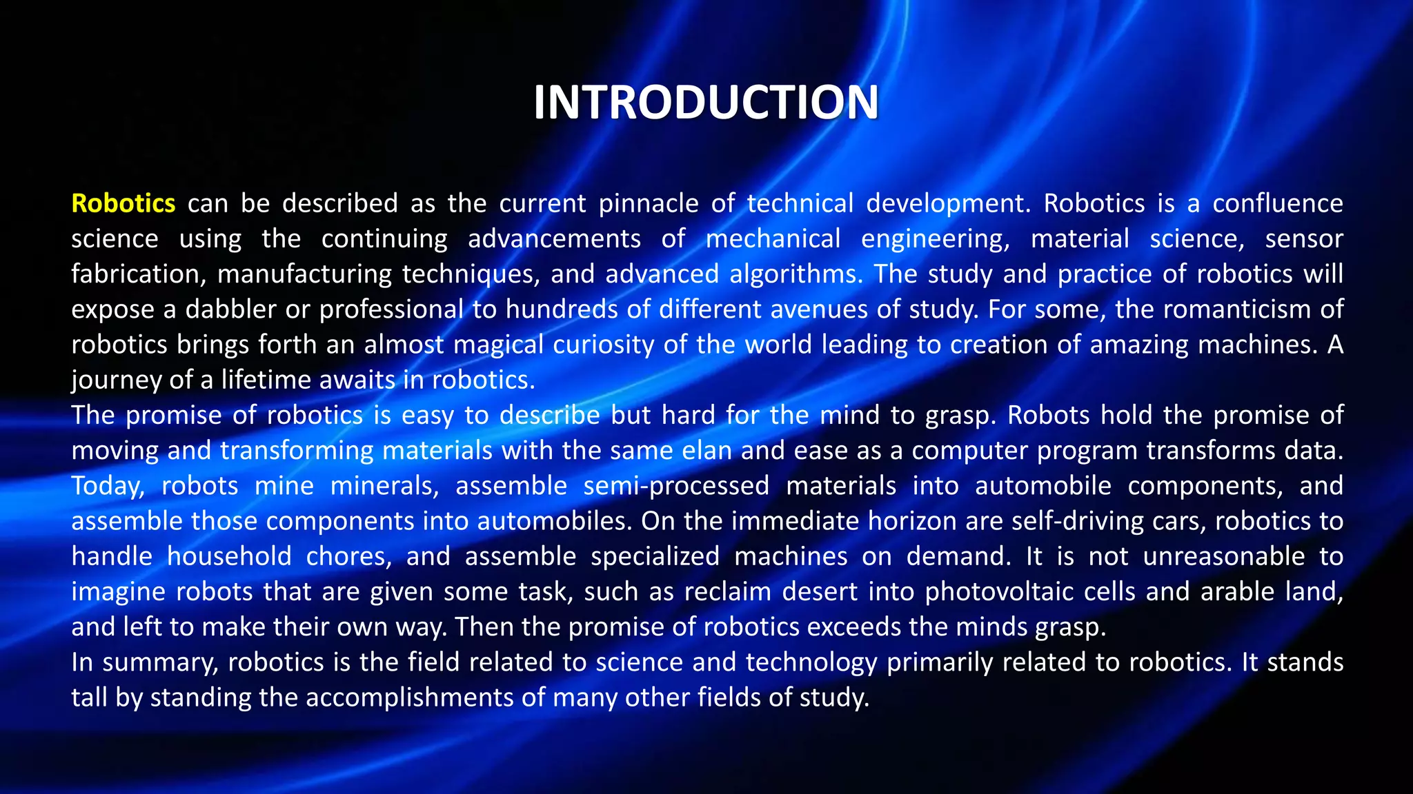 Robotics ppt | PPTX