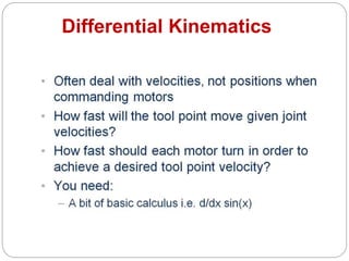 Differential Kinematics
 