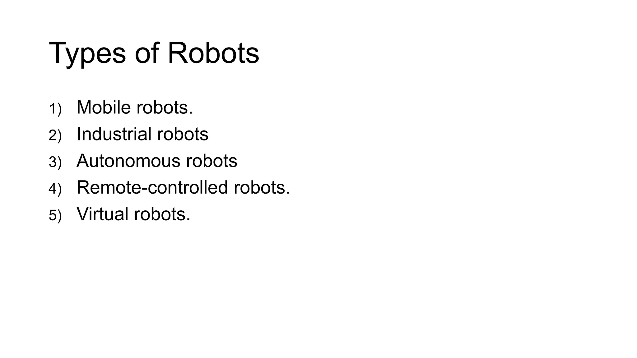 Robotics presentation | PPTX