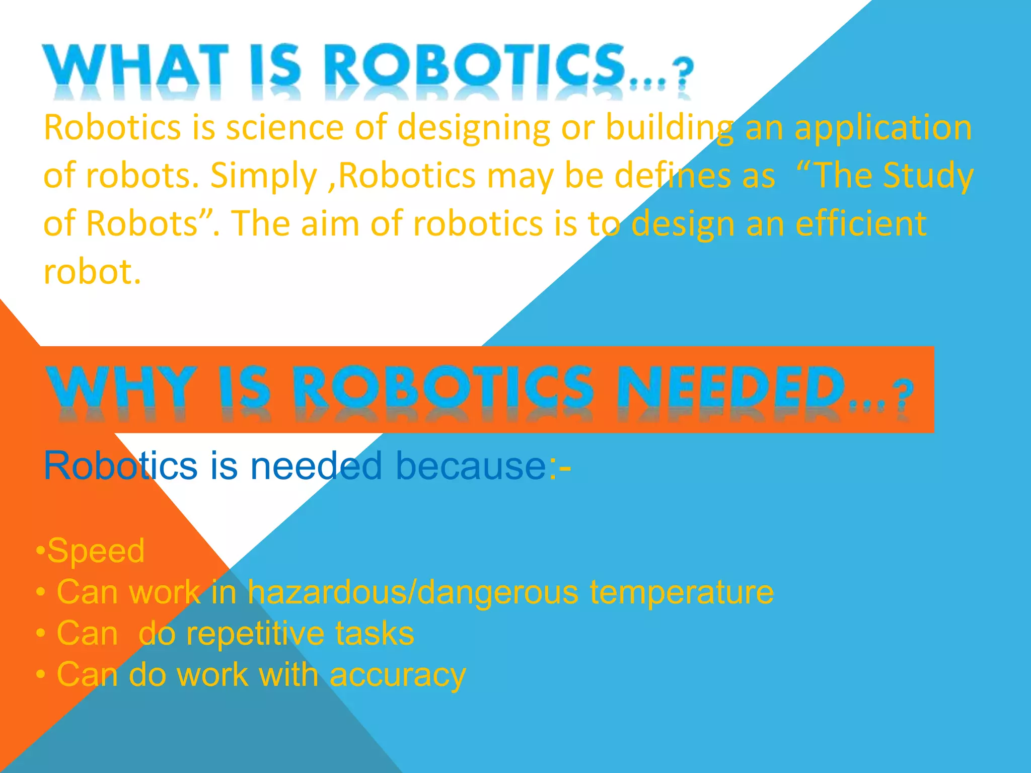 Robotics project ppt | PPT
