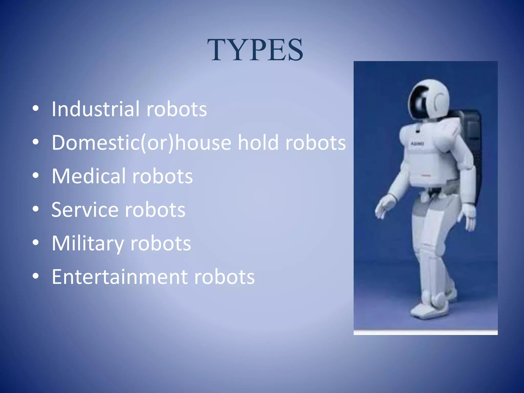 Robotics seminar ppt | PPTX