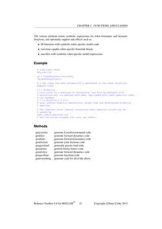 Robotics Toolbox for MATLAB (Relese 9) | PDF