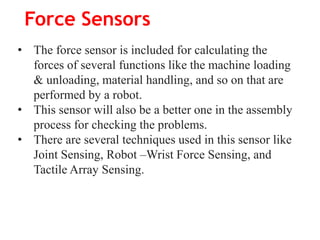 Robotics unit3 sensors | PDF