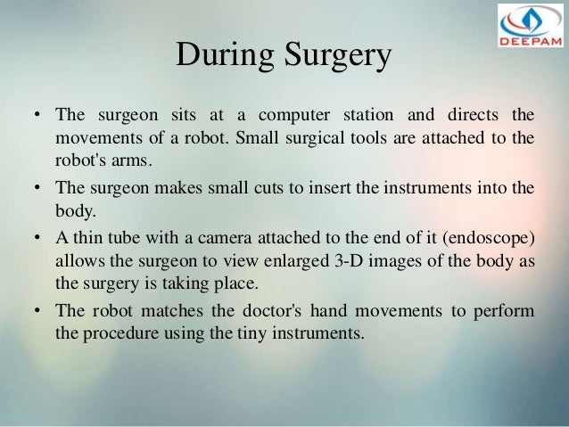 Write a paper on robotic surgery