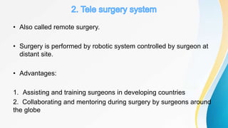 Robotic surgery | PPTX