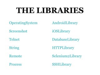 Introduction to Robot Framework | PDF