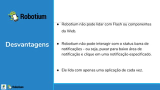Formula Rabobium Framework de automação de teste Robotium | PPTX