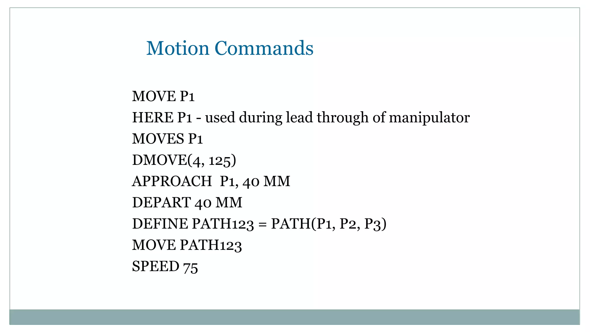 Robot programming | PPTX