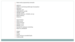 Robot programming | PPTX