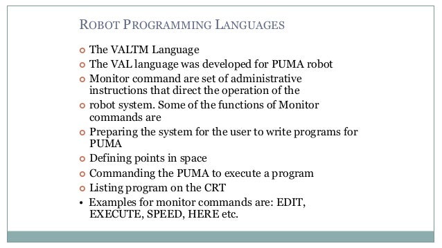 robot programming