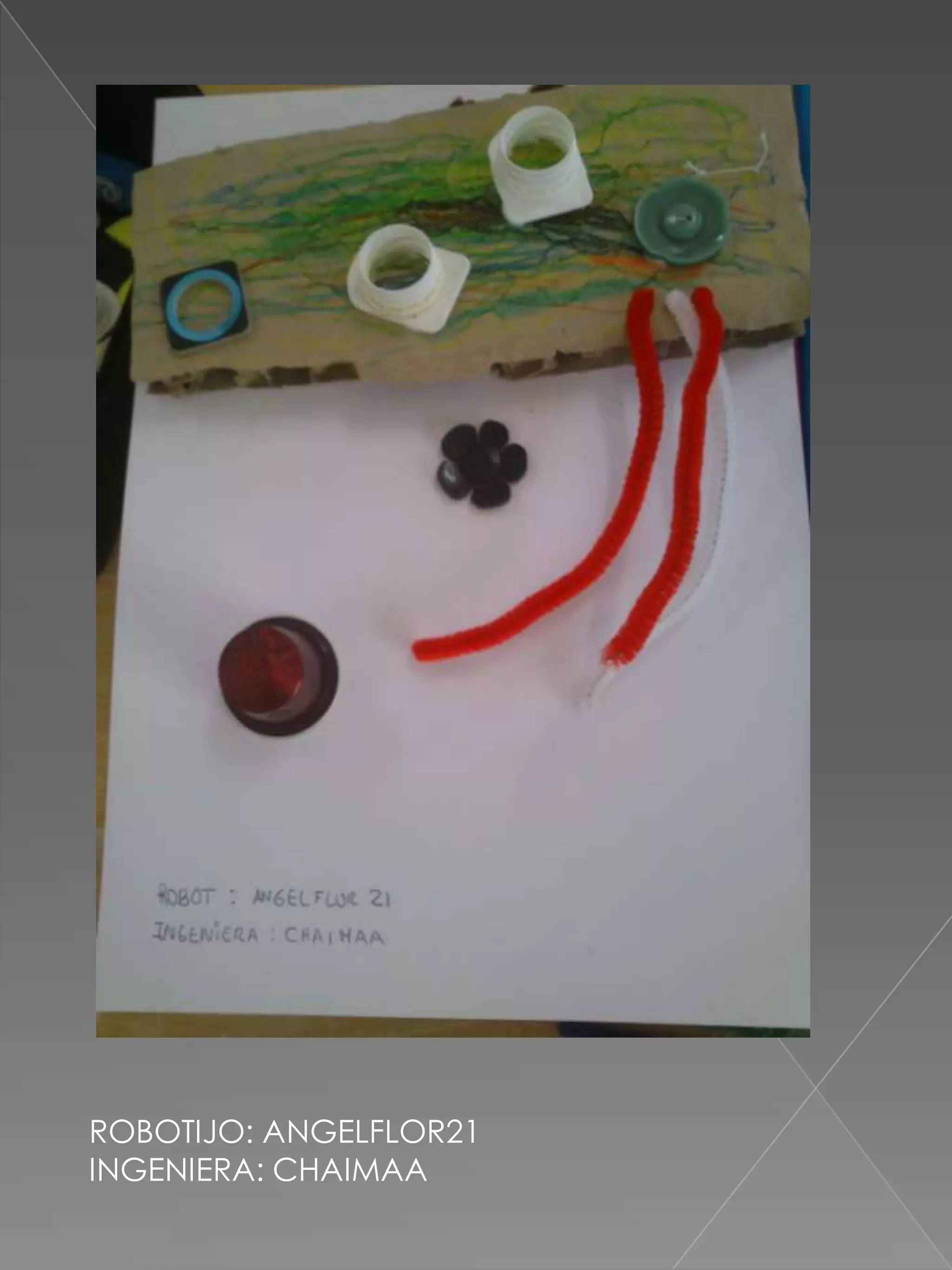 ROBOTIJO: ANGELFLOR21
INGENIERA: CHAIMAA