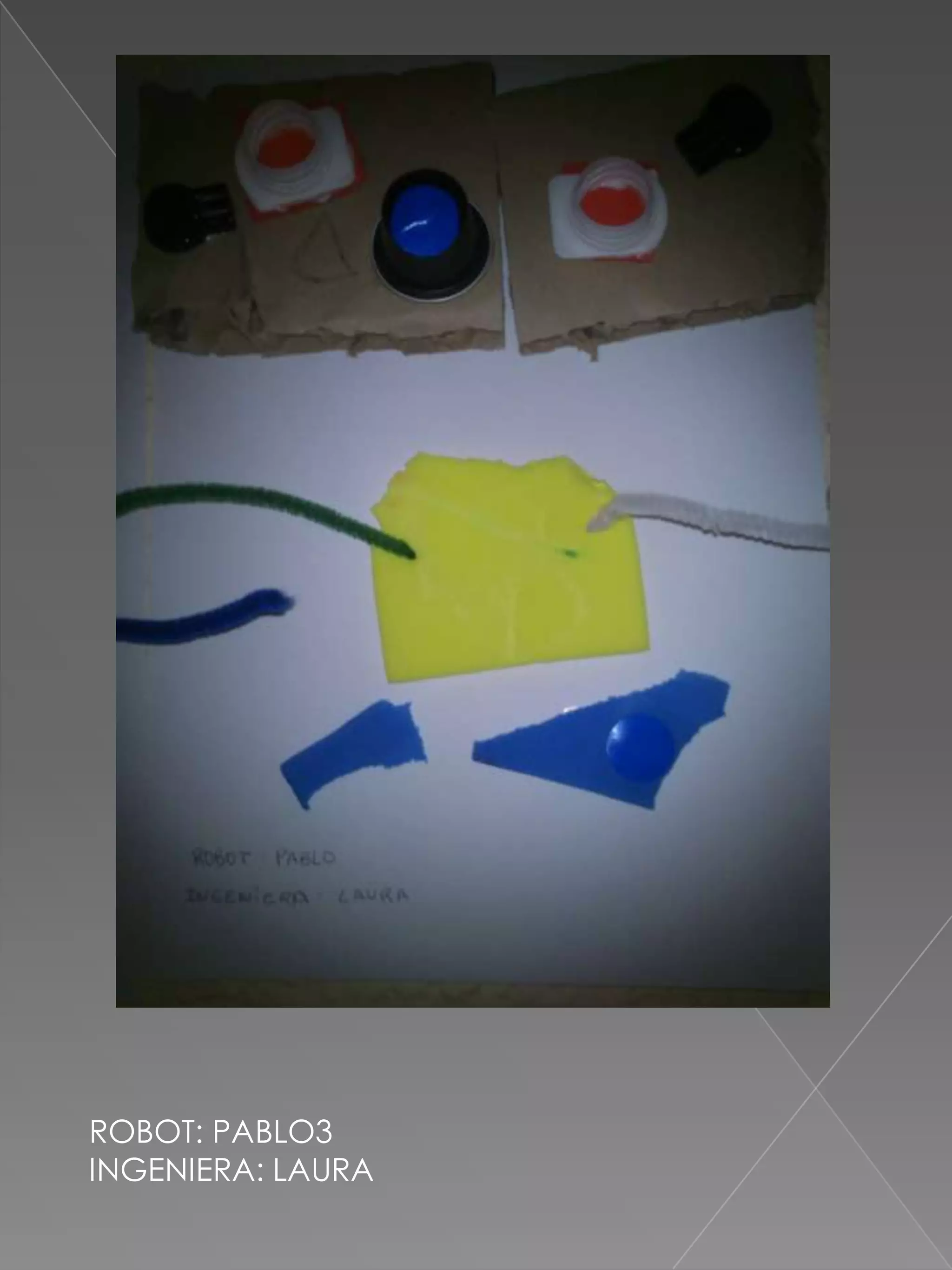 ROBOT: PABLO3
INGENIERA: LAURA