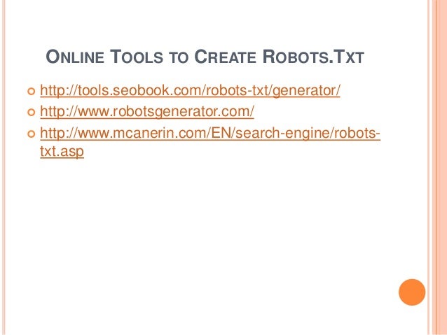 robots txt and sitemap xml creation