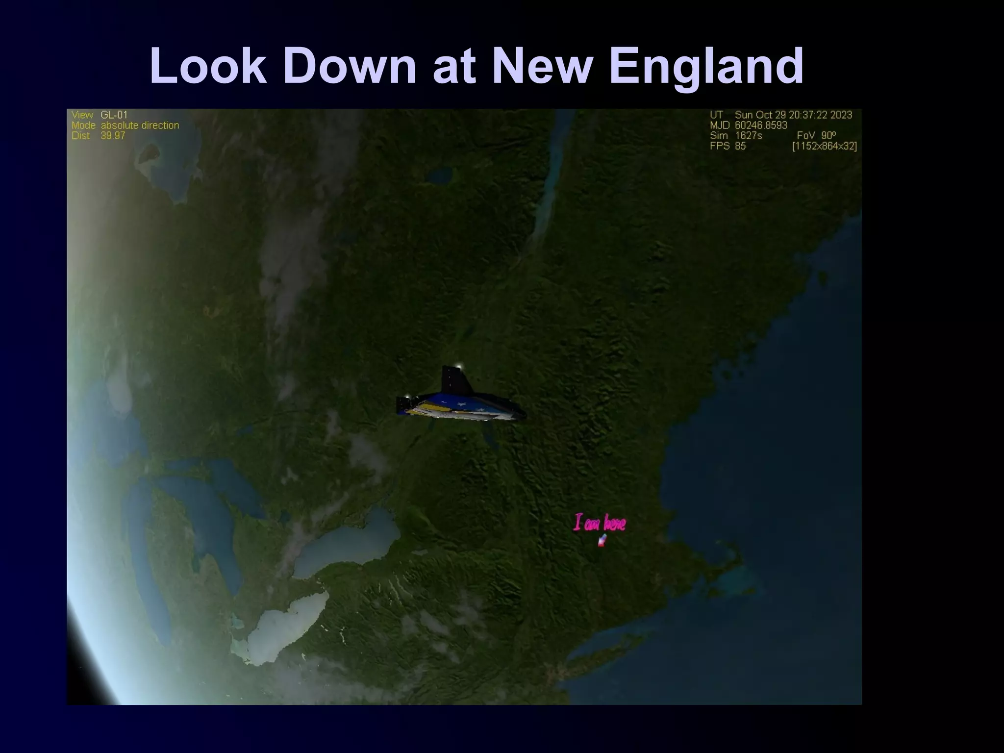 Look Down at New England
 
