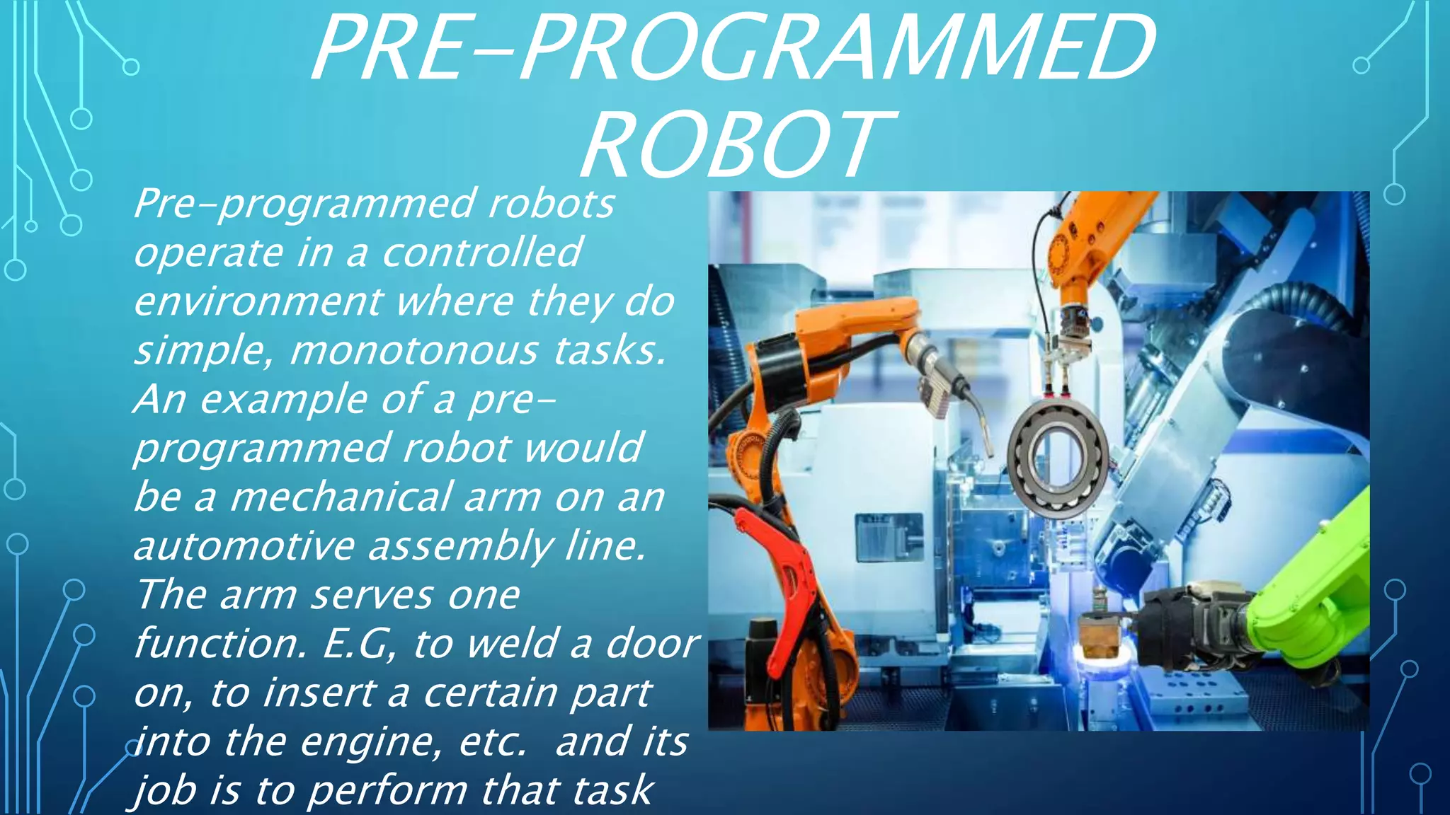 Pre Program Robot Robots from sci fi to reality | PPTX