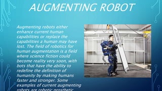 Robots from sci fi to reality | PPTX