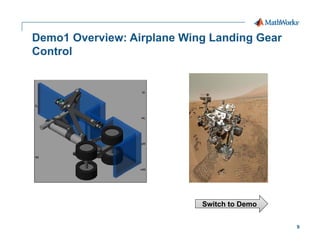 9
Demo1 Overview: Airplane Wing Landing Gear
Control
Switch to Demo
 