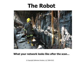 The Robot
What your network looks like after the scan…
© Copyright Defensive Intuition, LLC 2004-2015
 