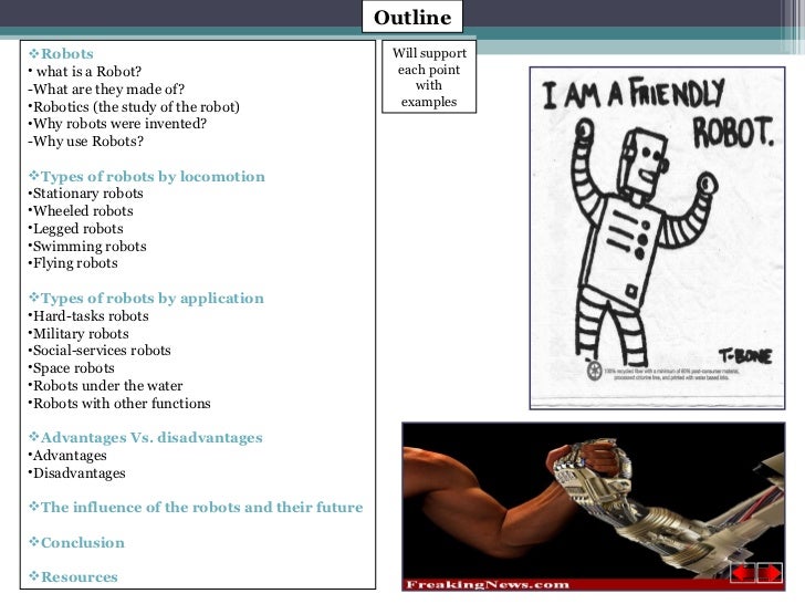 Robot presentation essay image